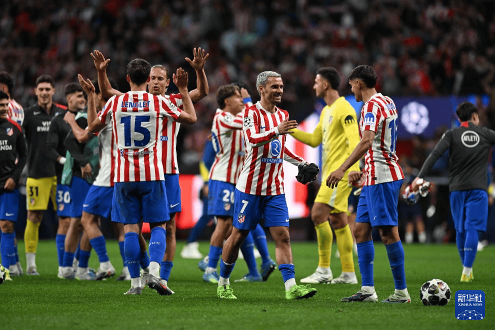 欧冠：马德里竞技晋级四强